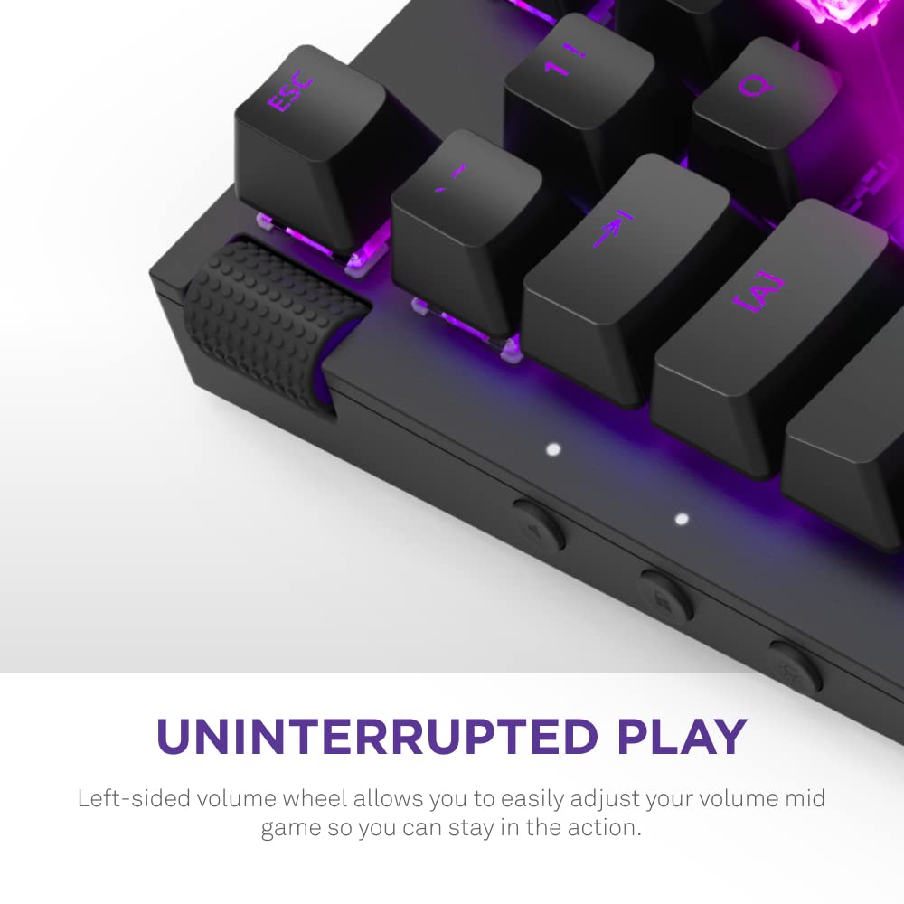NZXT FUNCTION TENKEYLESS Gaming Keyboard Black KB591 KB-1TKUS-BR