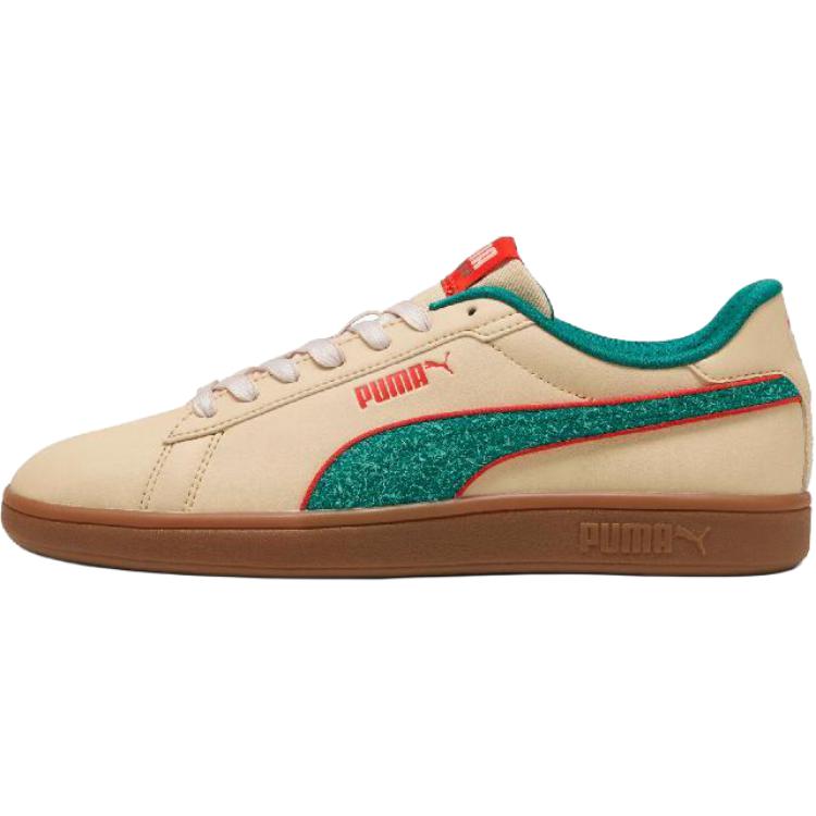 Puma Smash 3.0 Comfortable Versatile Durable Low-Top Sneakers Unisex Sneakers Beige 402630-01