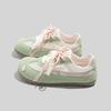 Korean Fashion Women's Shoes All-match Color Matching Dexun Shoes Double-lace Flat Sports Shoes Casual Forrest Gump Shoes