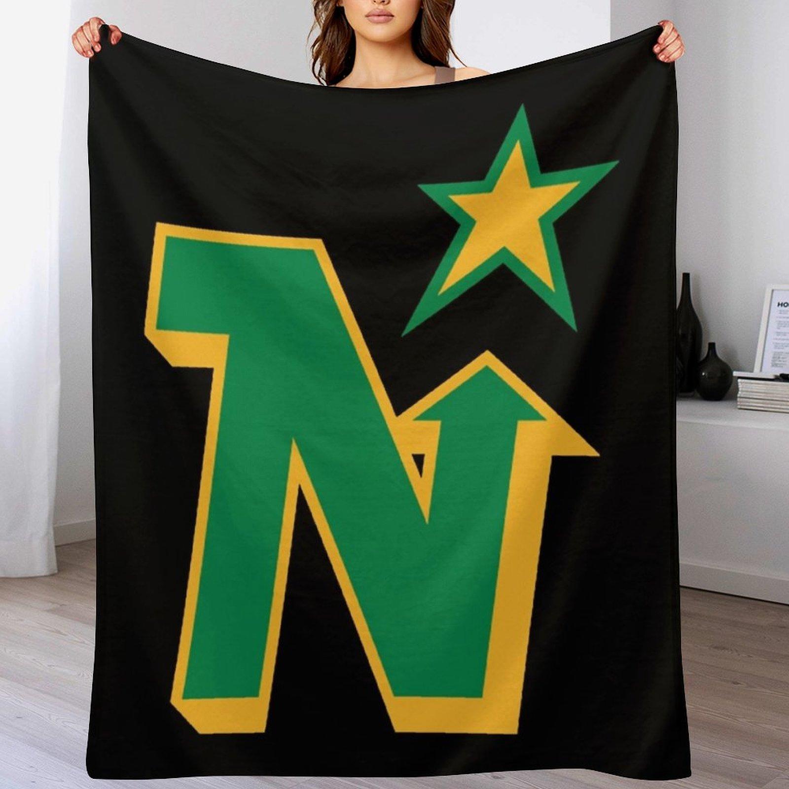 Defunct Minnesota North Stars Hockey 1991 Throw Blanket Year Round Soft Comfortable Blanket for Home 102x76cm(40x30in)