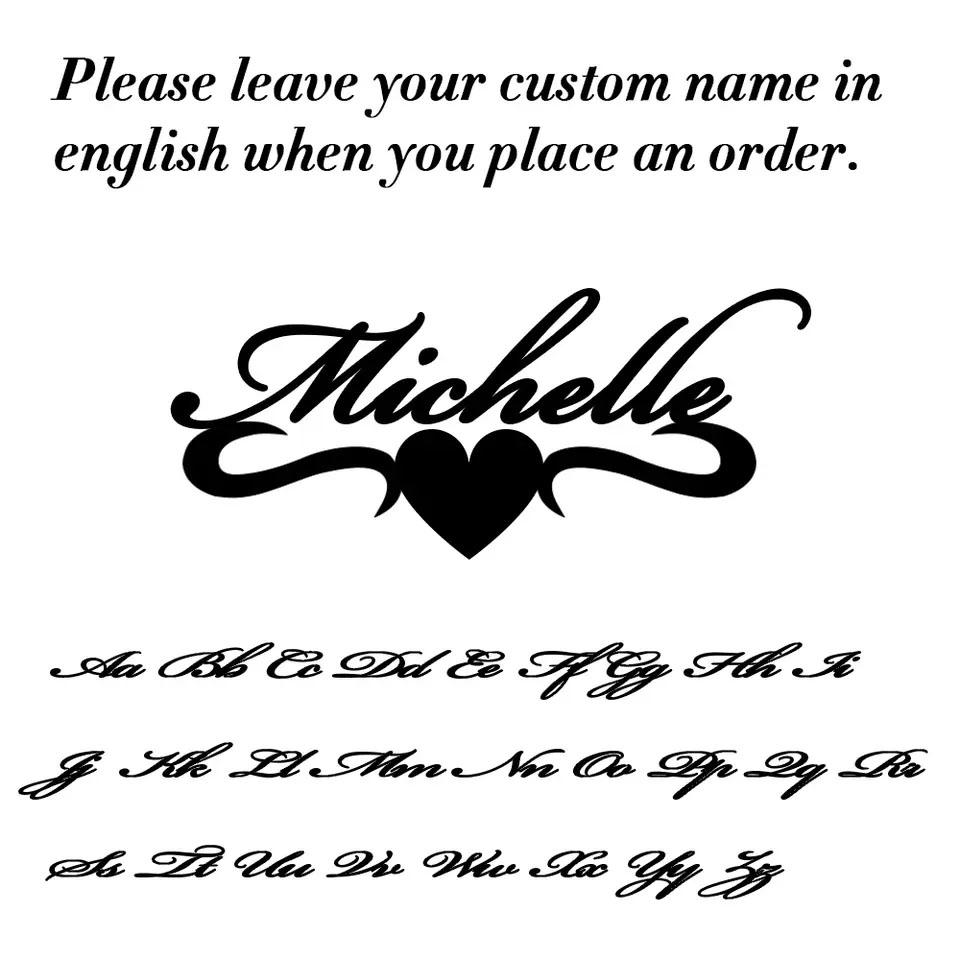 Cooltime Custom Necklace Woman Stainless Steel Personalized Gold Color Chain Letter Necklace Jewelry Birthday's Day Gift