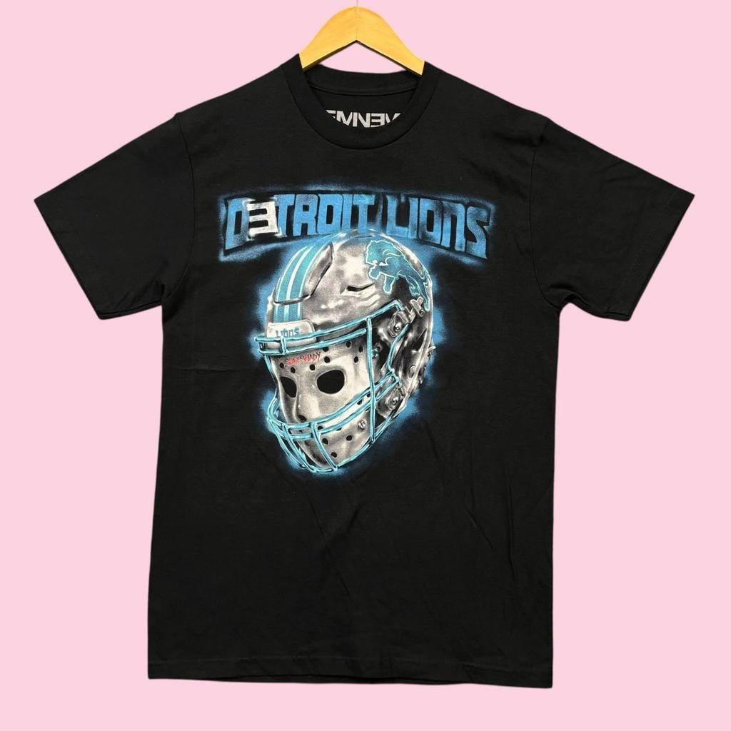 NFL Detroit Lions x Eminem 313 All Grit Slim Shady Casco Hip-Hop Maglietta M