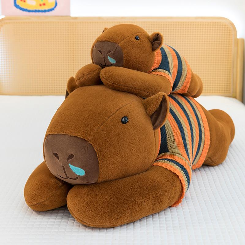 Capybara Plüschtier Tierkissen für Kinder Heimdeko Geschenk