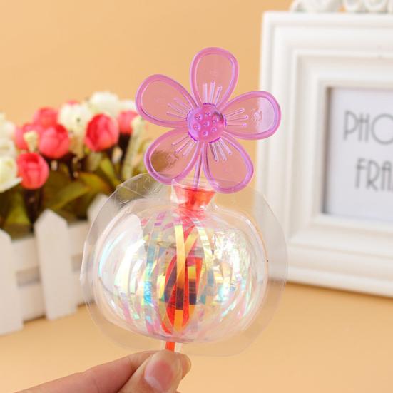 LED Işıklı Parlayan Baloncuk Makinesi Sallanan Çubuk Değnekler Açık Hava Çocuk Oyuncakları Hediyeler