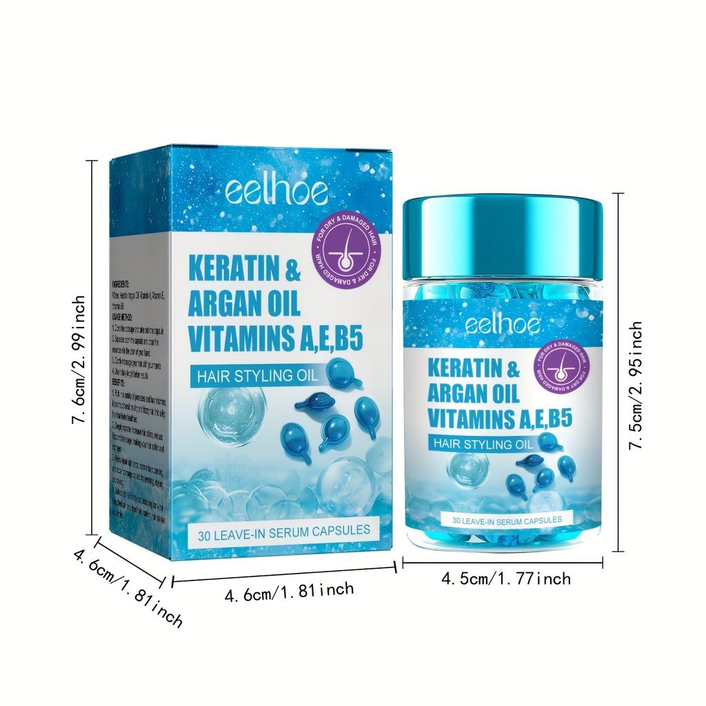Magic Hair Vitamin Capsule Keratin Oil Fast Restore Hair Soft Smooth Shiny Deep Moisturizer Frizzy Dry Scalp Hair Care Products