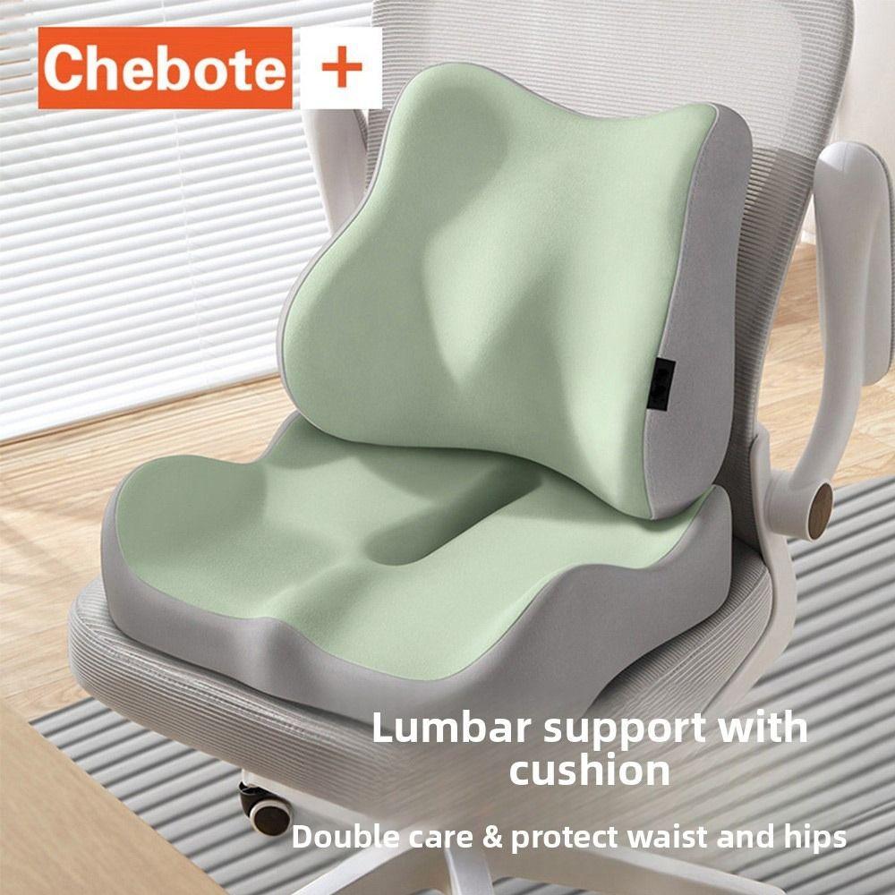 Ergonomic Lumbar Support Pillow Memory Foam Office Chair Pad Waist Cushion for Office Chair