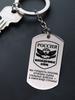 Stainless Steel Keyring and Necklace Set, Men's Gift, Engraved Badge, Ideal Gift for Men, Couples, Boyfriend, Family & Friends