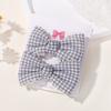 Shrimp Skin Baby Girl Cute Hairpin Set Pink Plaid Lace Bow Clip Hair Accessories 5058