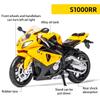 1:12 Scale S1000RR Motorcycle Toy Model, Alloy Diecast Off Road Motor Vehicles Simulation Shock-Absorber Children's Toy Motorcycle
