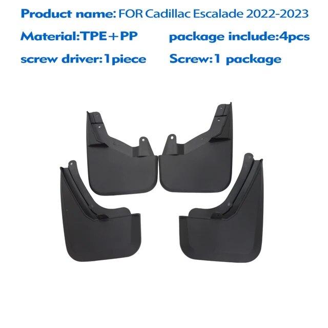 FOR cadillac Escalade   2024 Mudguard Fender Mud Flap Guards Splash Mudflaps Car Accessories Front Rear 4pcs