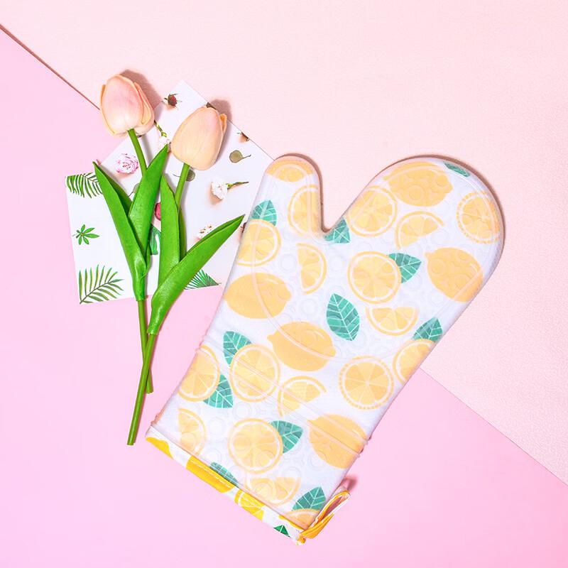 MDNG Floral Fabric Heat-Resistant Oven Mitt
