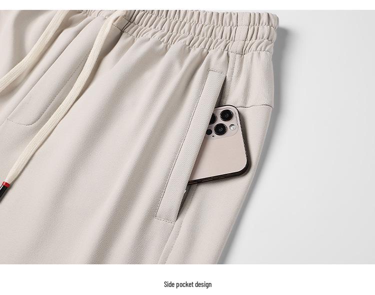 Men's Spring/Autumn Stand-Up Collar Sports Suit: Long Sleeve Running Top & Tapered Leg Pants