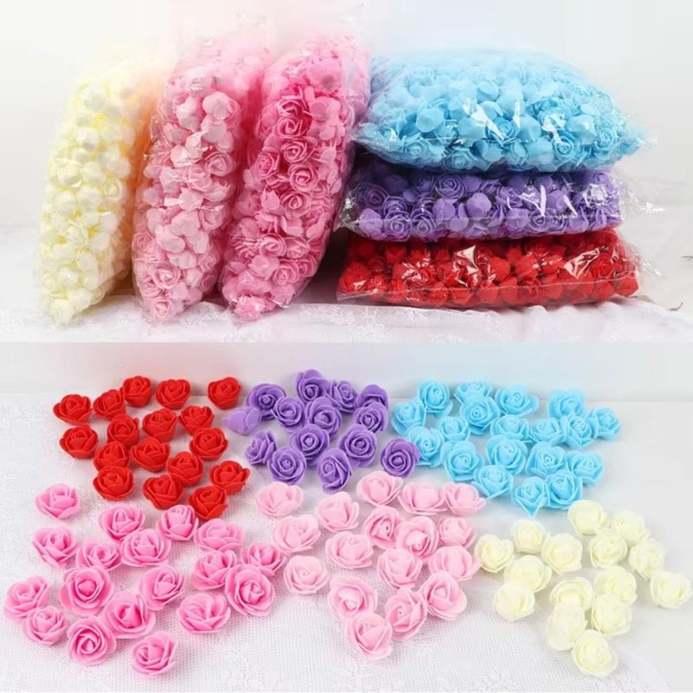 100Pcs Foam Foam Rose Handmade Foam Rose Heads Gift Artificial Flowers Valentines Day