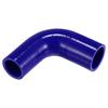 X AUTOHAUX 1pcs 32mm/1.26"-38mm/1.50" Inner Diameter 90mm/3.54" Length 90 Degree Blue Car Silicone Hose Hose Universal