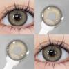 EYESHARE 1pair Lemon Gray Contact Lenses 14.0mm Korean Natural Brown Softlens Eye Contacts Cosmetics Pupils