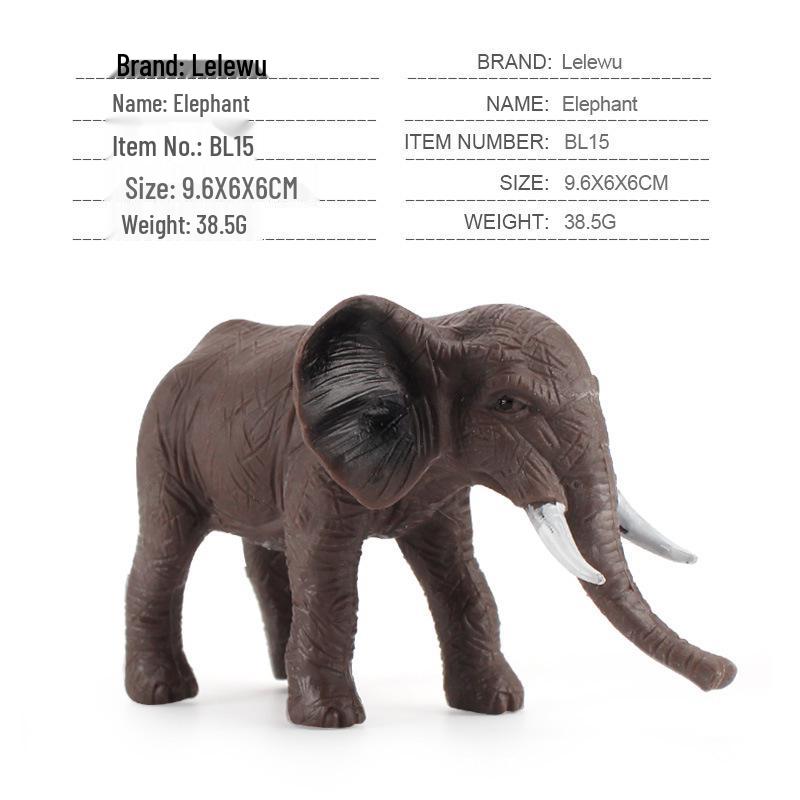 12-Piece Wild Animal Figurine Set: Hippo, Lion, Zebra, Rhino - Educational Models for Kids
