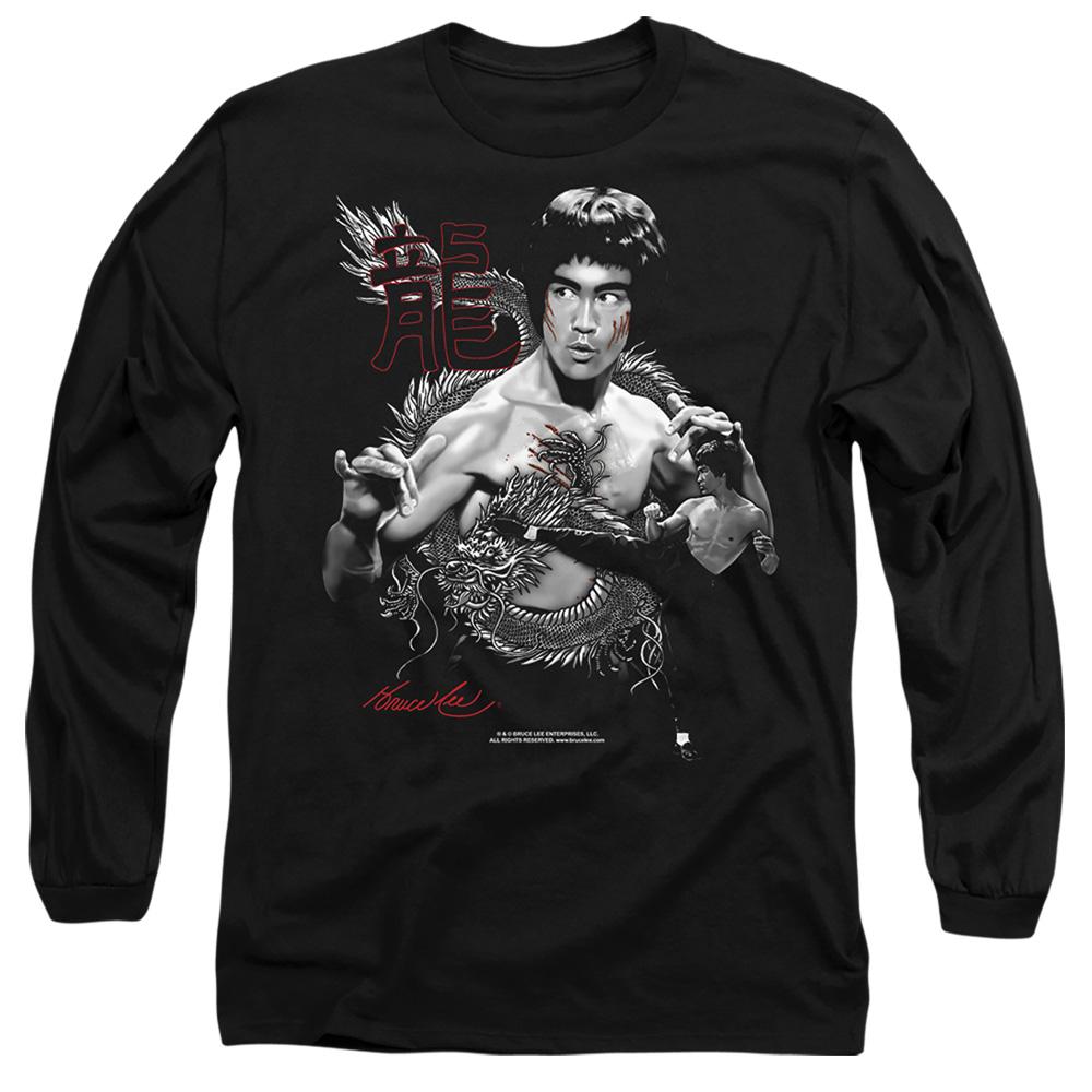 Bruce Lee Unisex Adult The Dragon Long-Sleeved T-Shirt