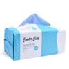 ASYUNY Counter Cloths, Blue, Large Pack of 100, 30 X 60cm, Disposable Nonwoven Cloths, Table Dusters, Commercial Use (Blue)