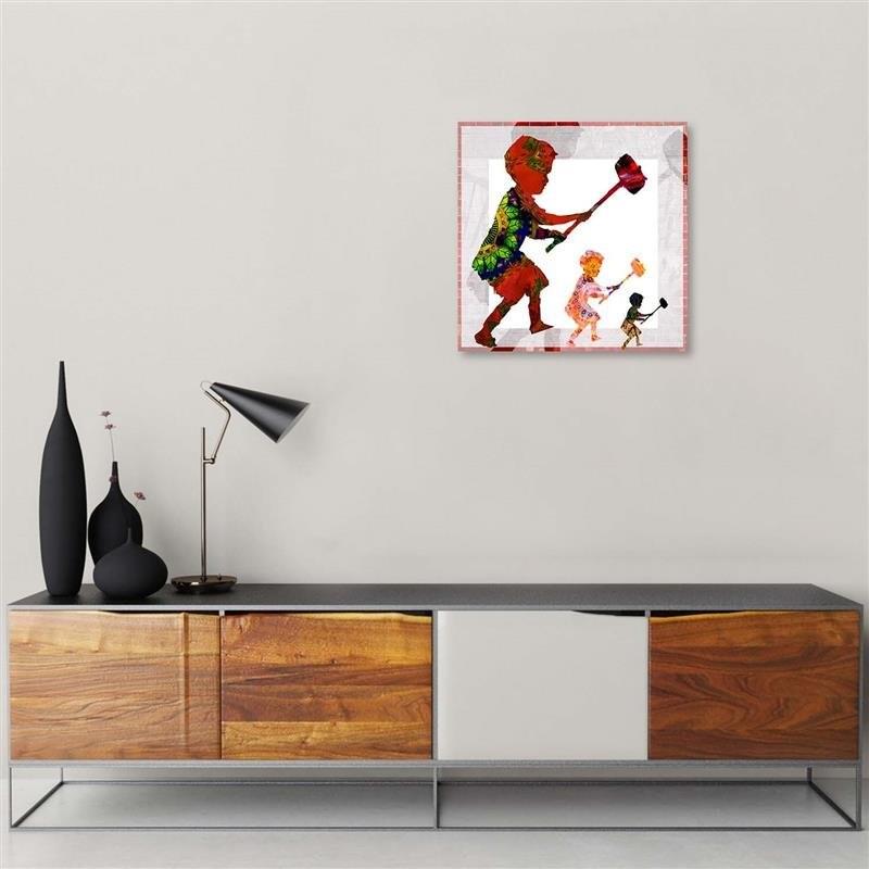 Druk na płótnie, Banksy Hammer Boy