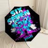 1PC Six Seven Bruh Automatic Open/Close Umbrella with Windproof, 8-Rib Sturdy Canopy, Durable Ribs, Fashionable Design,1231A