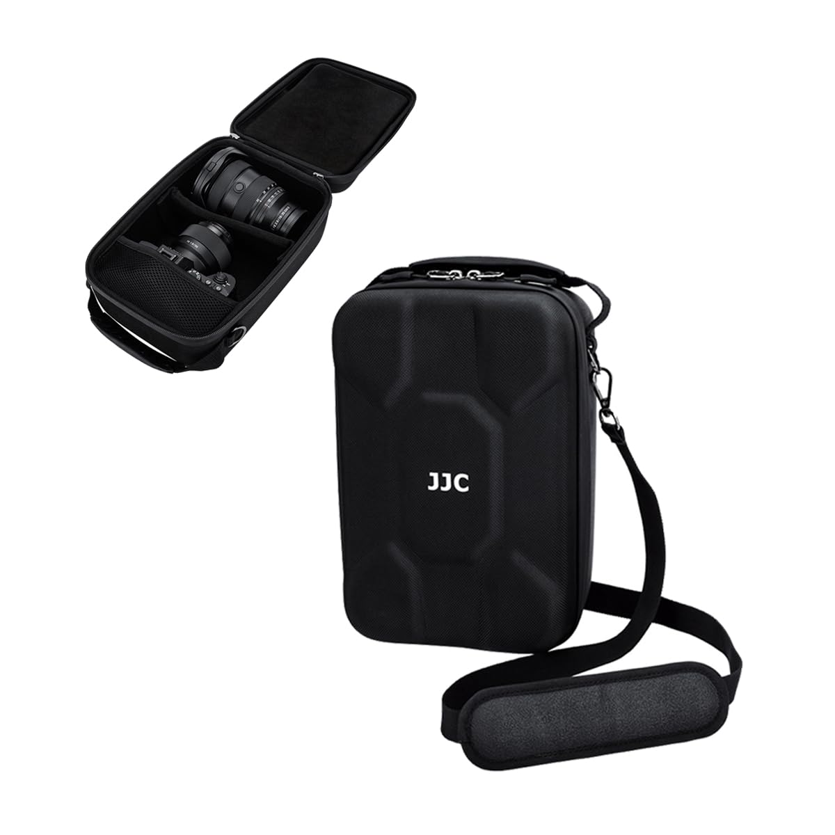 

JJC Shockproof Camera Shoulder SLR Camera Stylish with Mirrorless Camera and Lens Small Item Handbag for Outdoor Photography Bag, Bag, Bag, 2-Way чорний