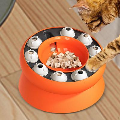 Kedi Yavaş Besleyici Yükseltilmiş Kase Yemek Diyeti, Kediler Köpekler Bulmaca Oyuncakları Ödül Dağıtıcısı