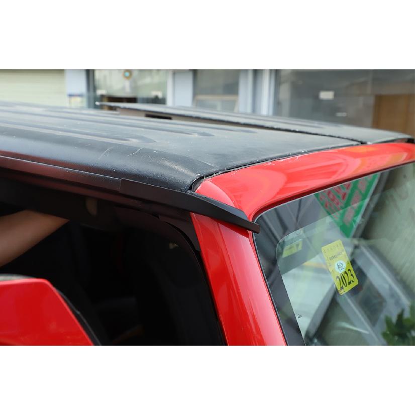 Roof Top Rain Gutter Extension Hardtop Rainwater Diversion Channel Guard for Jeep Wrangler JK 2011-2017 Car Exterior