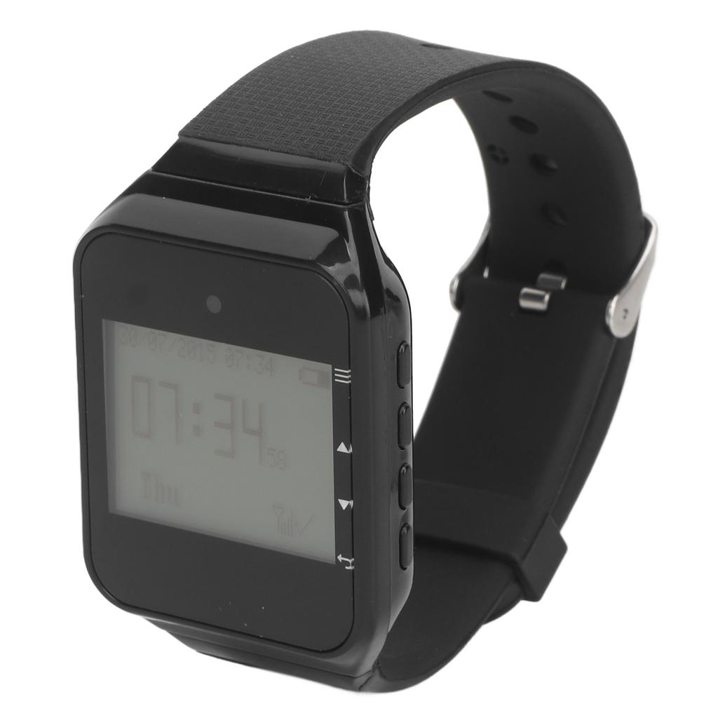 Wireless Caregiver Watch 1 to 10 RF Technology Removable Rechargeable Battery Time Display Wireless