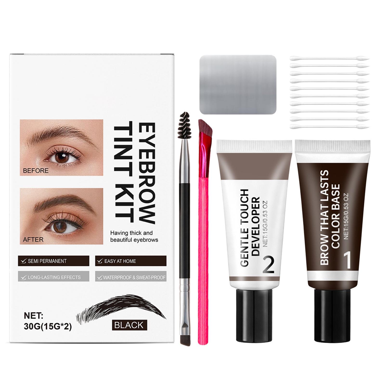 

Eyebrow Set Naturally Colored, Easy To Apply And Control The Amount. Suitable For Various Makeup Looks. One Size чёрный