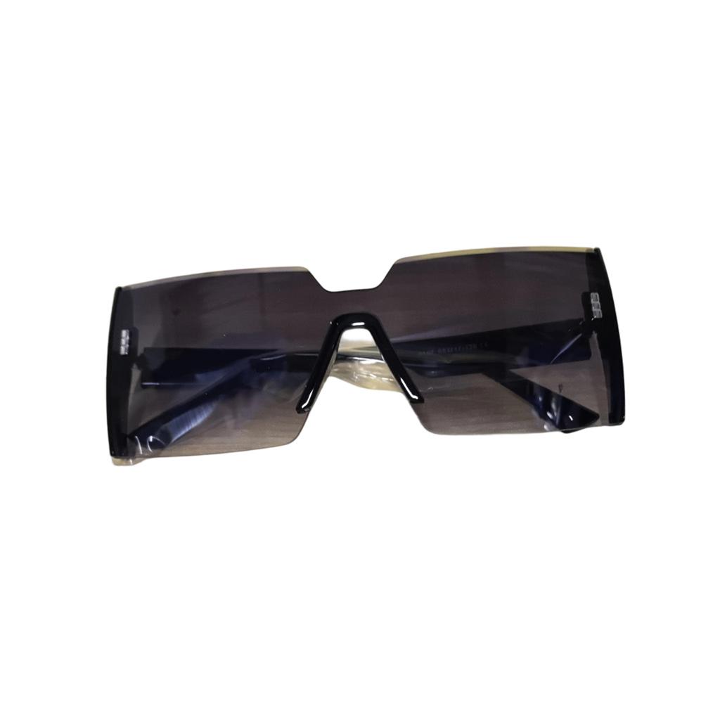 Square Frame Sunglasses with Fine Glitter Detail Large Frame Stylish Trendy UV Protection Eyewear for Outdoor Activities and Daily Use