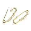 10PCS 5-Holes Brooch Safety Pins Findings Heavy Duty Kilt Pins Brooch Findings