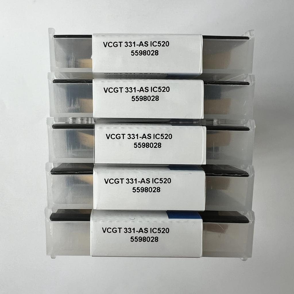 ISCAR / VCGT160404-AS IC520 / Industrial Indexable Carbide Inserts 10 Pcs