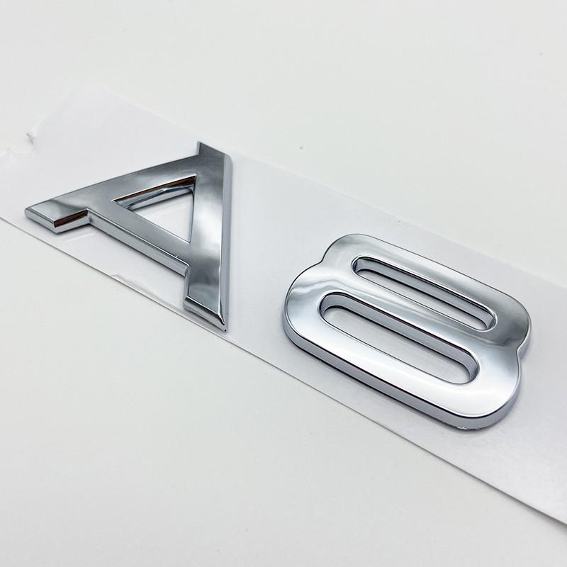 2026 3D 2.4 3.6 4.2 Car Trunk ABS Badge Emblem For Car Rear Tailgate Fender Door Adhesive Badge for 4YGYE A4 A5 A6 A7 A8 Q3 Q5 Q7