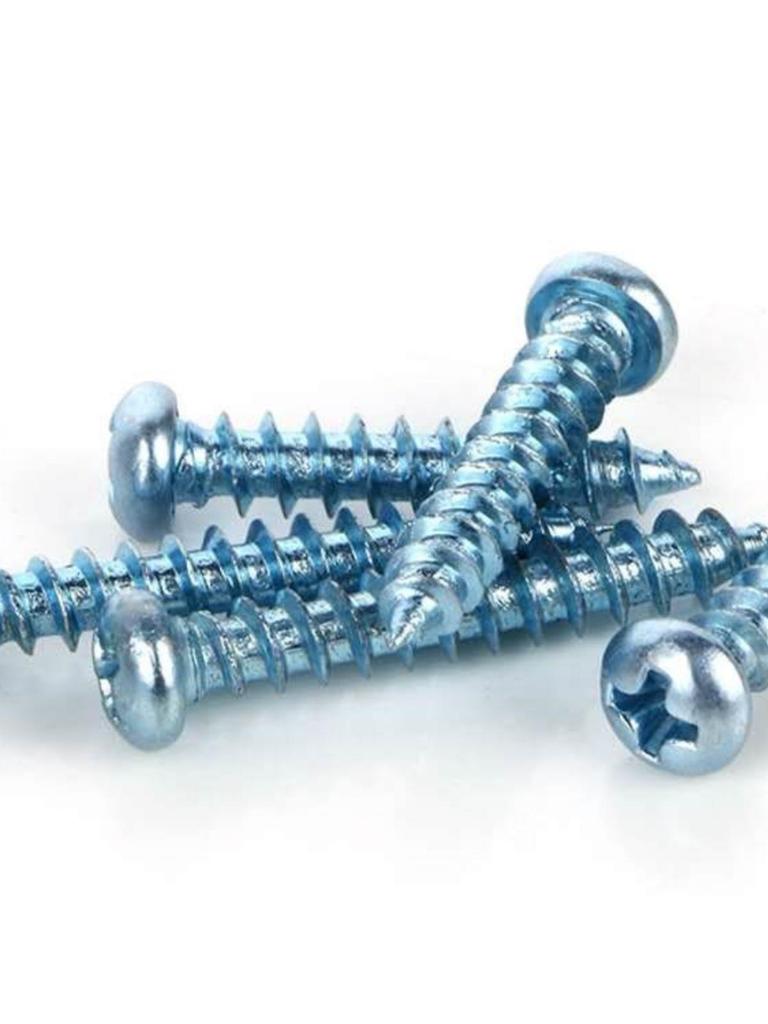 Hardened Blue Zinc Plated Phillips Pan Head Self-Tapping Wood Screws - Sizes M2.5, M3, M4, M5, M6