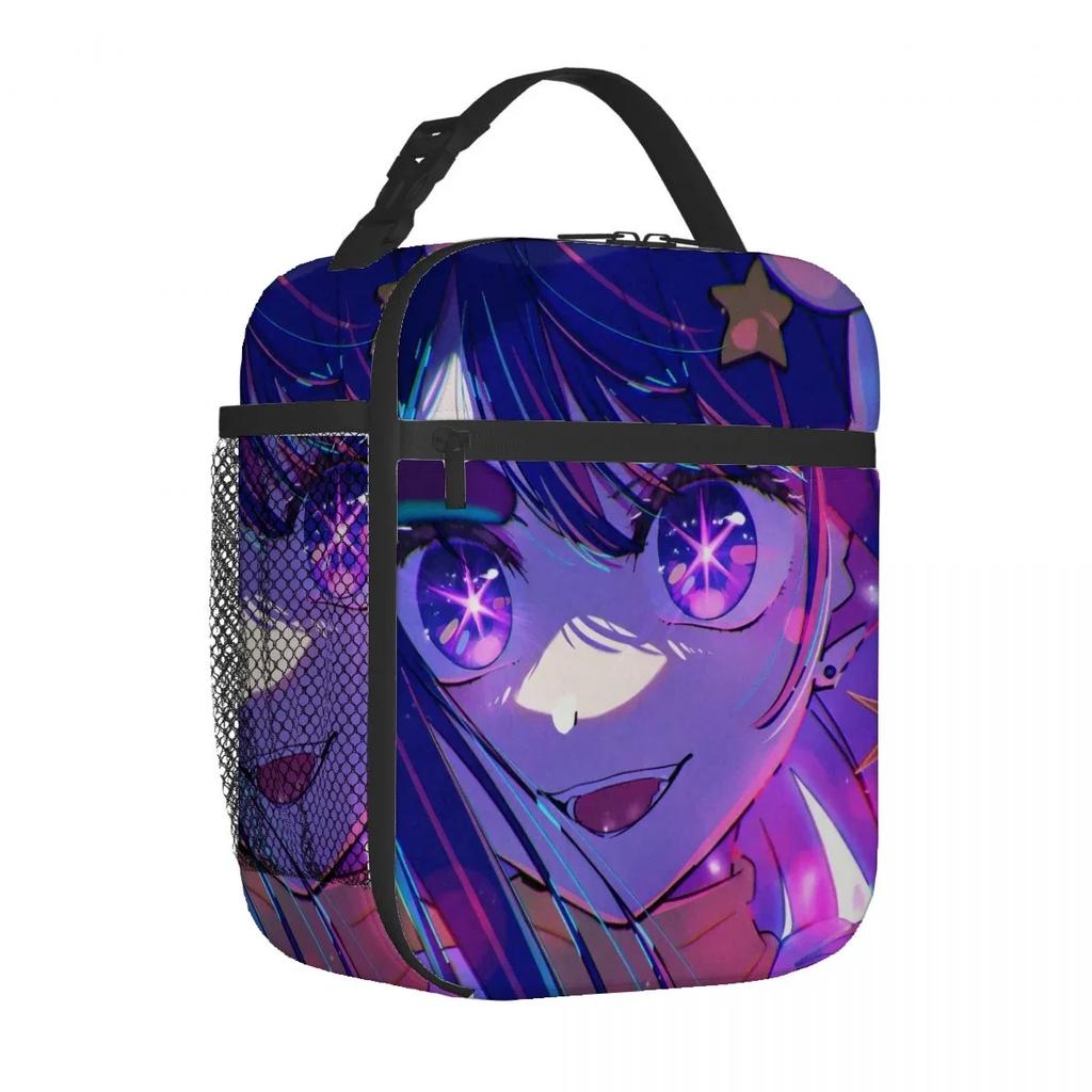 Oshi No Ko Anime-Lunchtasche, tragbar, aus dicker Aluminiumfolie isoliert, wasserdicht, ideal als Geschenk.