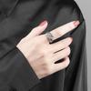 Vintage Angel And Devil Wing Couple Rings Personalized Open Design Matching Bands For Men And Women Jewelry