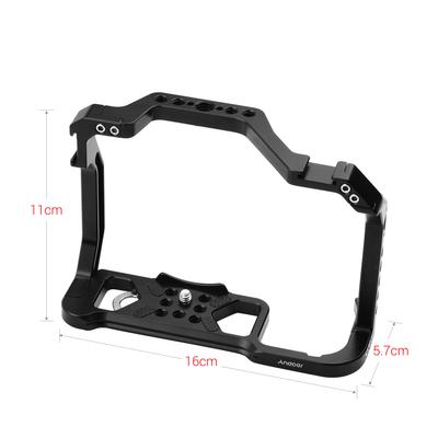 Kamerakäfig aus Aluminiumlegierung als Ersatz für Canon EOS R5 R6 DSLR-Kamera mit 1/4 Zoll Schraube