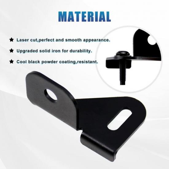Front Driver CB Antenna Mount Bracket Holder For Jeep Wrangler JL JLU TJ 2018+