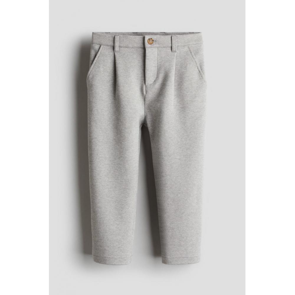

H M jersey pants grey melange