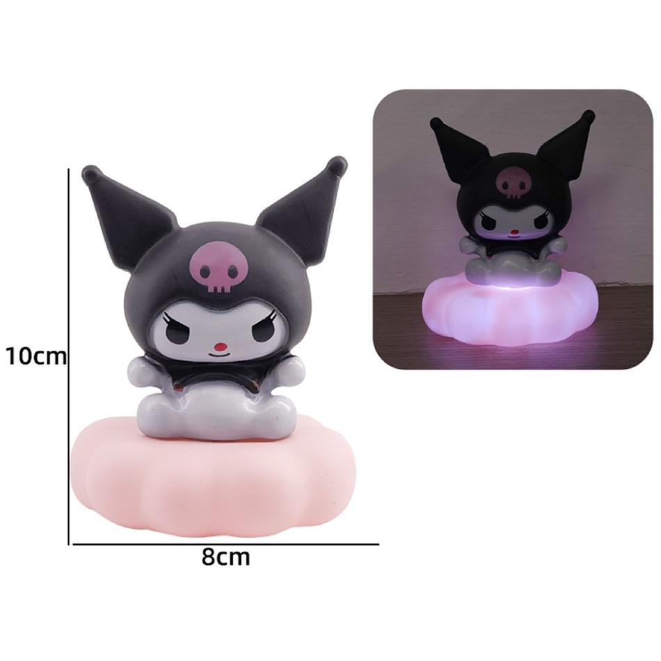 Kuromi Cinnamoroll Night Light Sanrioglowing Children Toy Bedside Lamp Anime Kawaii Cute Children Kid Present Gifts