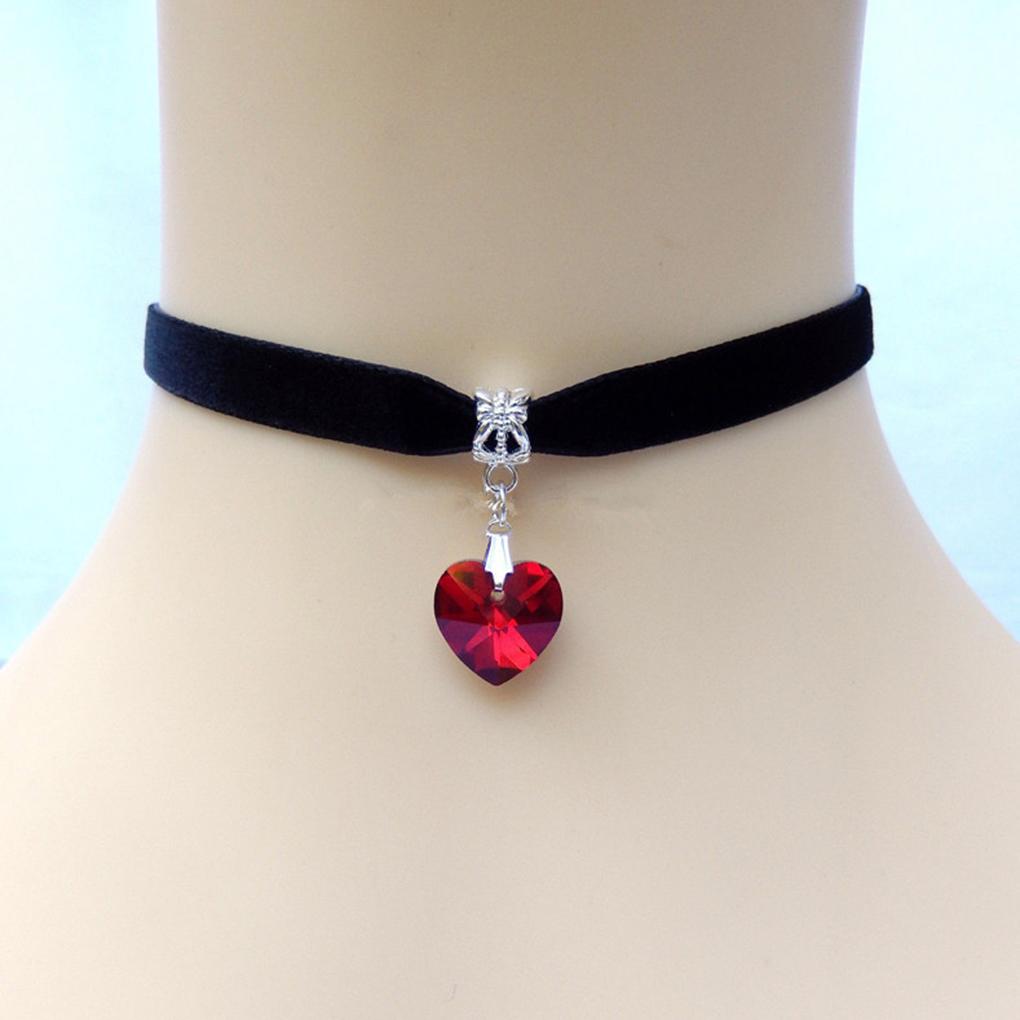 Necklace Crystal Girl Chain Pendant Party Fashion Clavicle Neck Jewelry Adjustable Stylish Wedding Sister Gift Choker