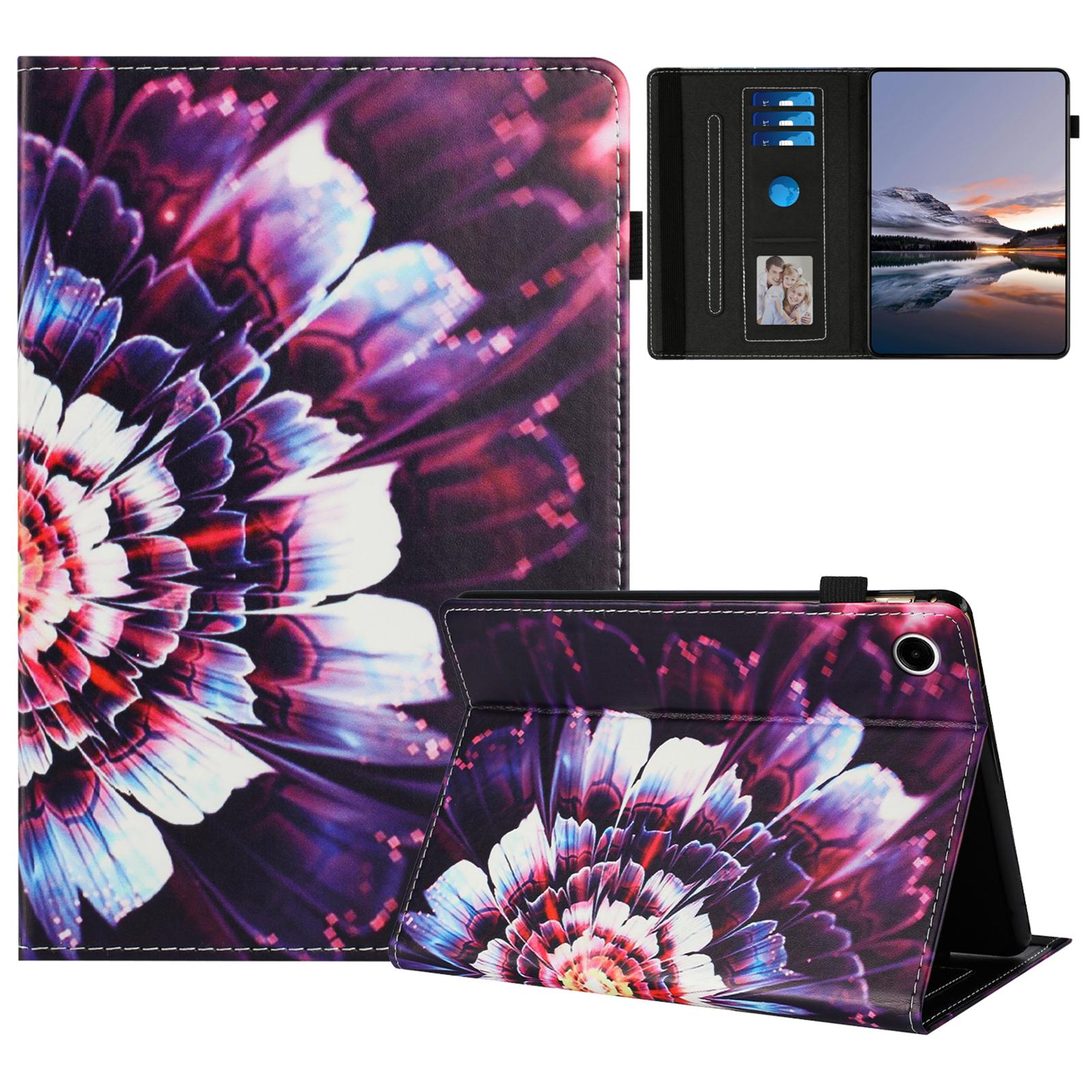 Colorful flowers Leather