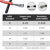 Jumper Cable Clamps for 18V Battery Jumper Starter, Automotive Boosters Cable 8AWG Cable Power Tool Line