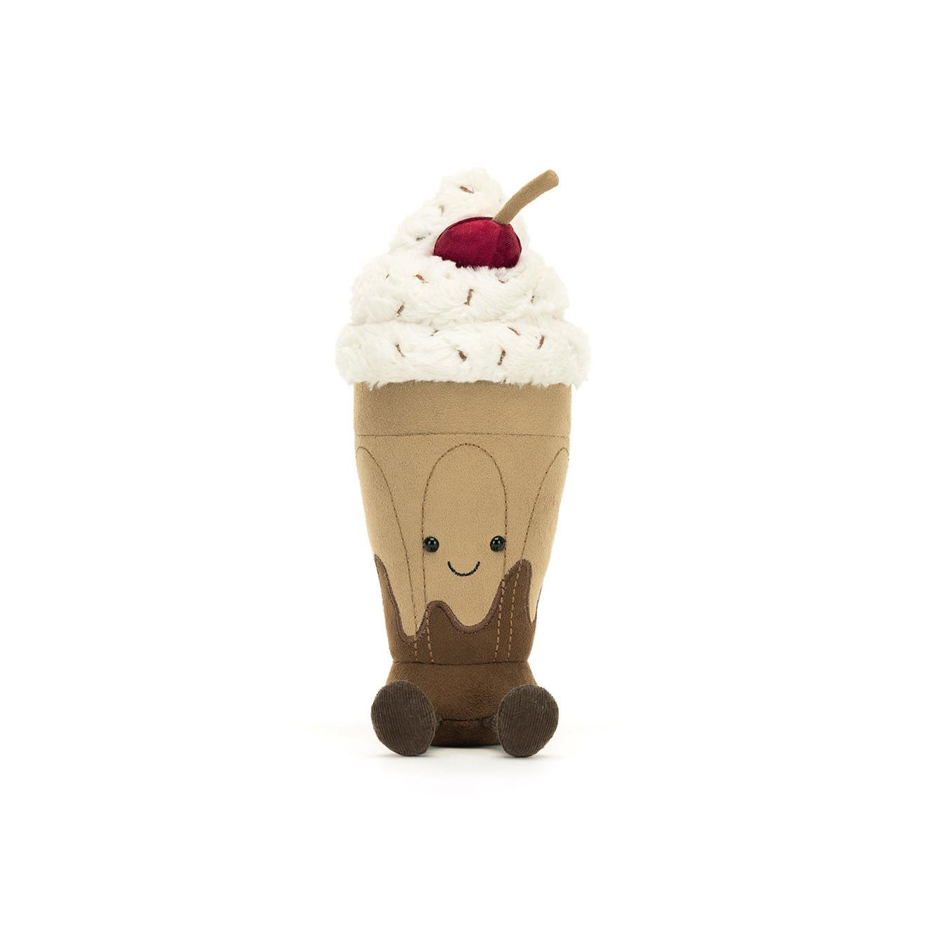 

JELLYCAT Gourmet Series Marlin Chocolate Milkshake Soothing Doll Plush Figure 27cm Tall Box Not Included