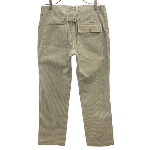 Haver Sack General Garments Button fly hickory Pants L White x navy Men's Used