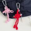 Festive Cultural Keychain Ornament Handcrafted Chinese Knot Design Rustproof Alloy Carabiner Practical Everyday Carry