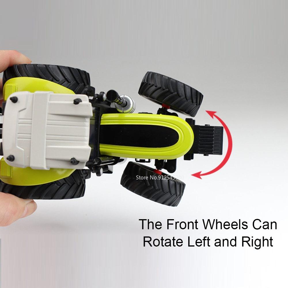 1:32 Excavator Bulldozer Model Toy Car Metal Body Sound Light Slide Forward Tractor Alloy Engineering Vehicles Models Kids Toys