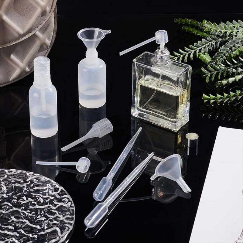 Multi-Functional Perfume Refill Tools Set Food Safe Plastic Syringe Dropper Funnel for Travel Small Bottle Refill