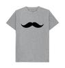 TRENDY T SHIRT SIMPLE MOUSTACHE SHAPE Minimalist Trendy Printed T-Shirt Casual Loose and Fashionable T-Shirt