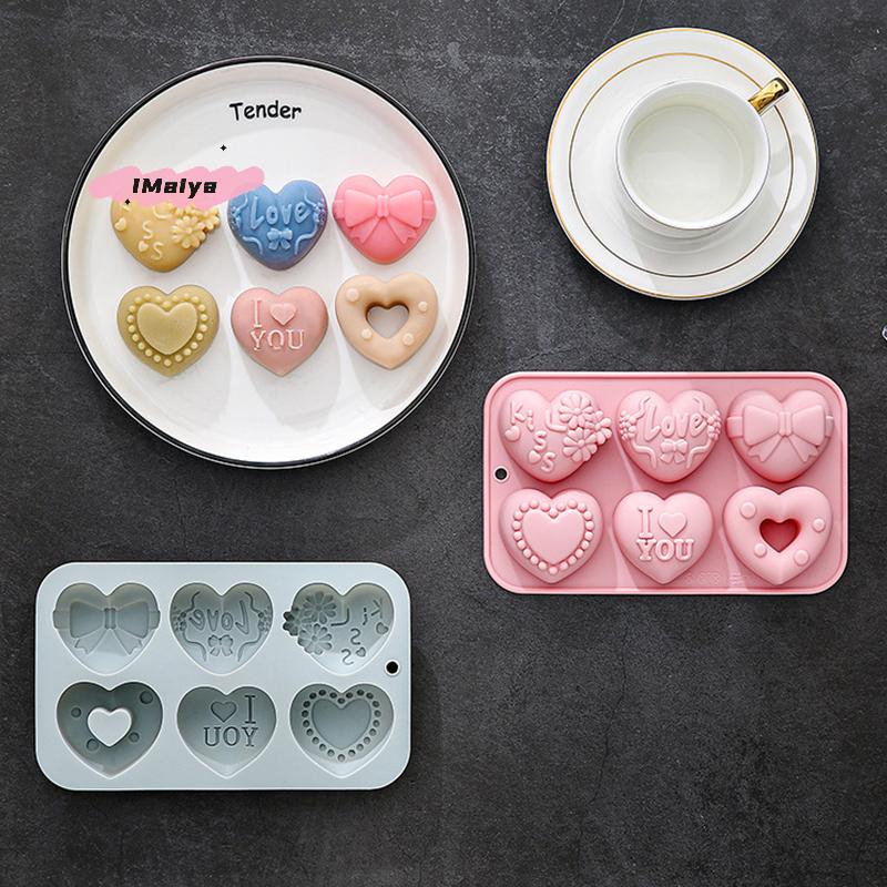 1Pc Heart Shape Silicone Mold 3D Baking Mold for Fondant Soap Ice Cream Easy Release Chocolate Candy Maker